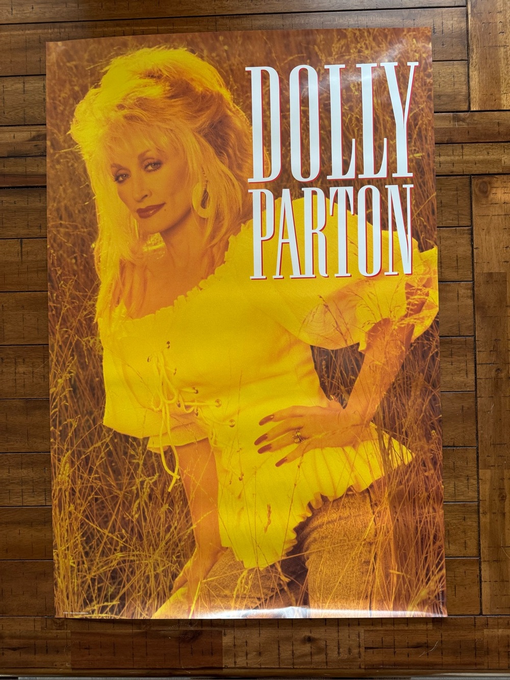 Dolly Parton Vintage 1991 Sony Records Promotional Poster